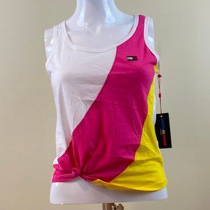NEW TOMMY HILFIGER SPORT KNOTTED SLEEVELESS TOP